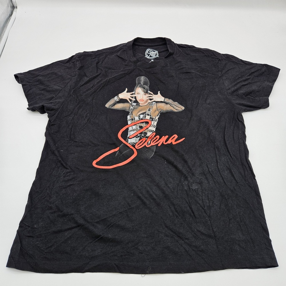 Selena Official Merchandise Black Graphic T Shirt Bidi Bidi‎ Bom Bom Size M